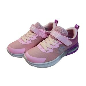 Skechers Skech-Air Girls Pink Purple Glitter Ombre Sneakers 303859L Size 1.5
